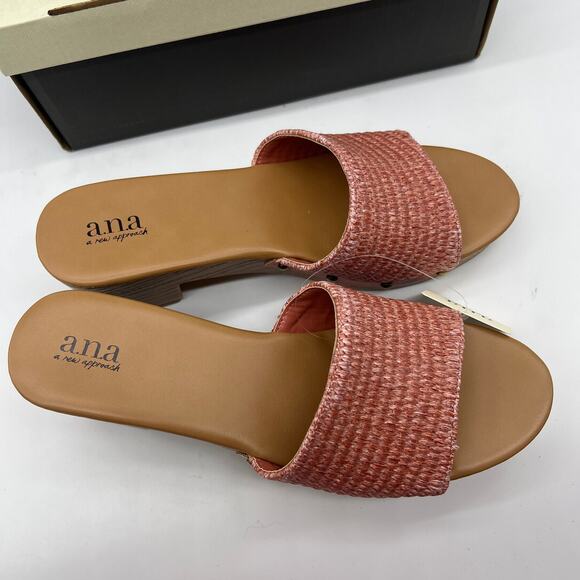 a.n.a Womens Robinson Heeled Sandals Terracotta Pink Size 10M - Picture 4 of 12